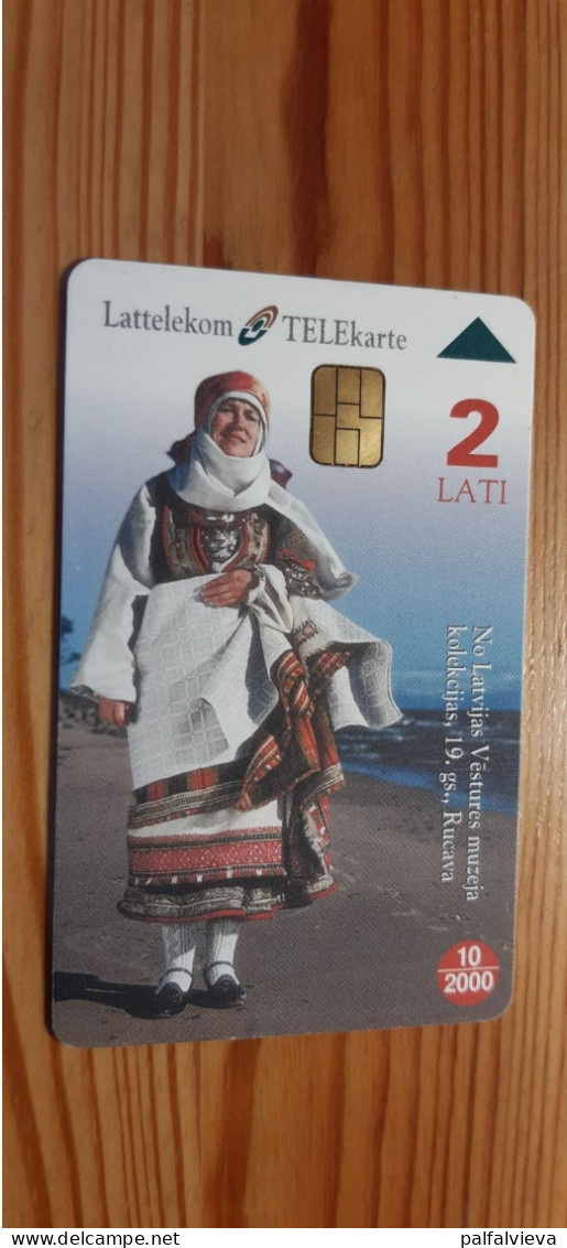 Phonecard Latvia - Folklore, National Costume - Letland