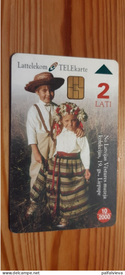 Phonecard Latvia - Folklore, National Costume - Lettonie