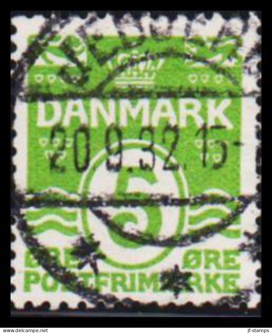 1930. DANMARK. 5 ØRE LUXUS Cancelled JEBJERG 20.9.32.  - JF534068 - Oblitérés