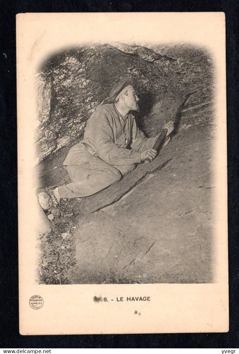 Dans Une Mine - 8 - Le Havage - Homme à L'abattage - Mines