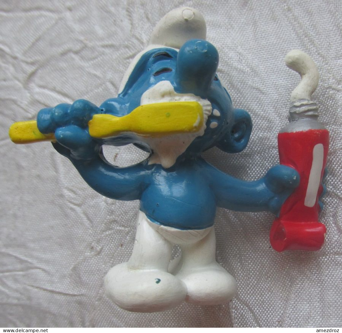 Schleich 1979 - Schtroumpf Dentifrice Se Lave Les Dents - Smurfs