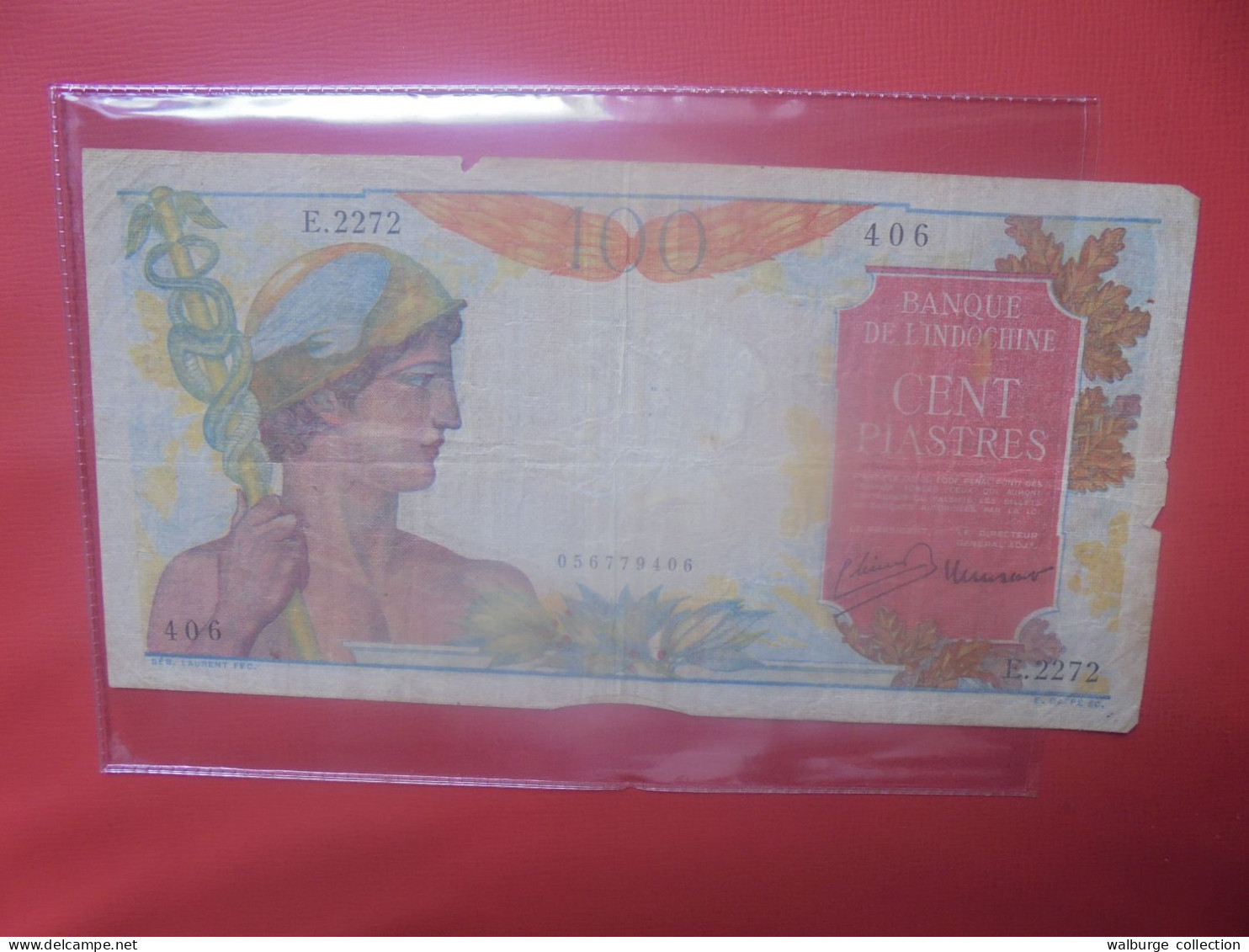 INDOCHINE 100 PIASTRES 1949 Circuler (B.29) - Indochina