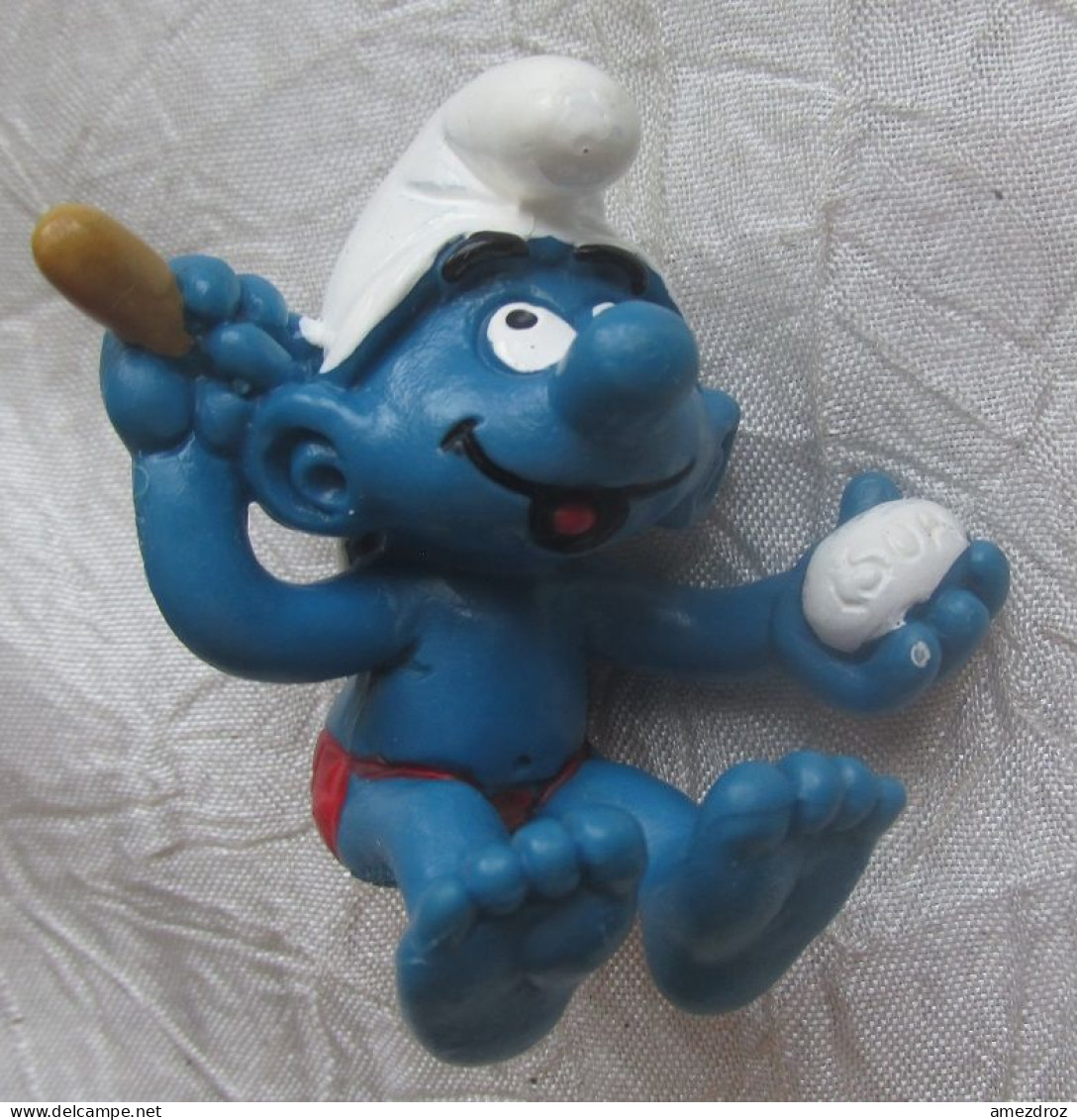 Schleich 1982 - Schtroumpf  à La Toilette - Smurfs