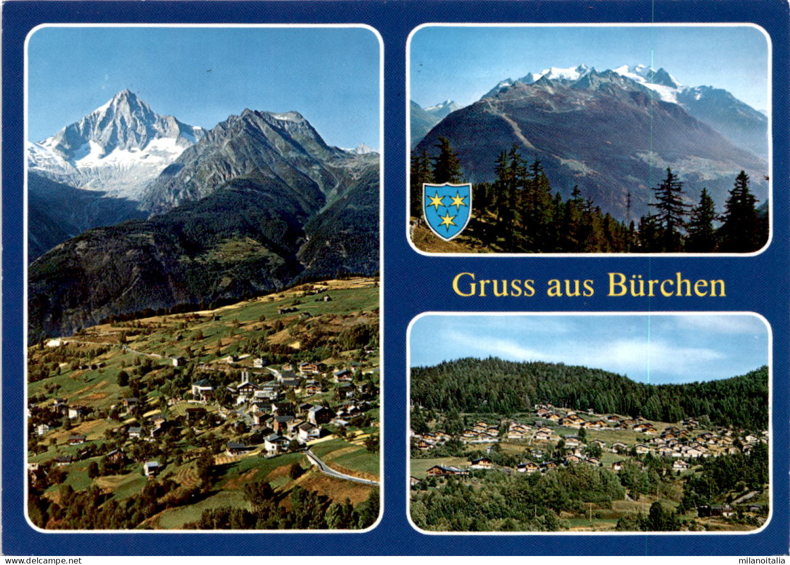 Gruss Aus Bürchen - 3 Bilder (2416) * 19. 8. 1992 - Bürchen