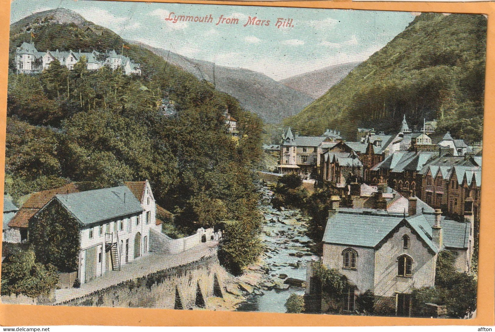 Lynmouth UK 1906 Postcard - Lynmouth & Lynton