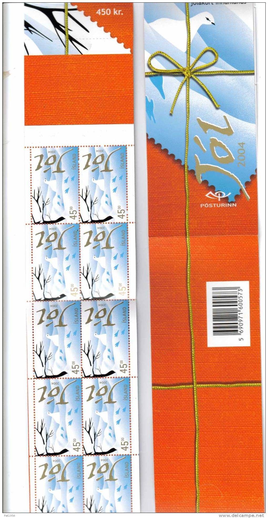Carnet D'Islande C 1008 émis En 2004 Pour  Noël - Booklets