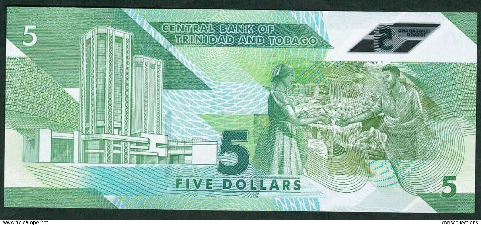 TRINIDAD ET TOBAGO - Billet De 5$ 2020 - N° Billet : AR852292 - Pick : New - Trinité & Tobago