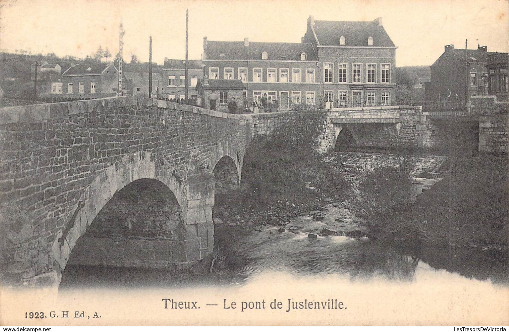 BELGIQUE - THEUX - Le Pont De Juslenville - Ed G H - Carte Postale Ancienne - Theux