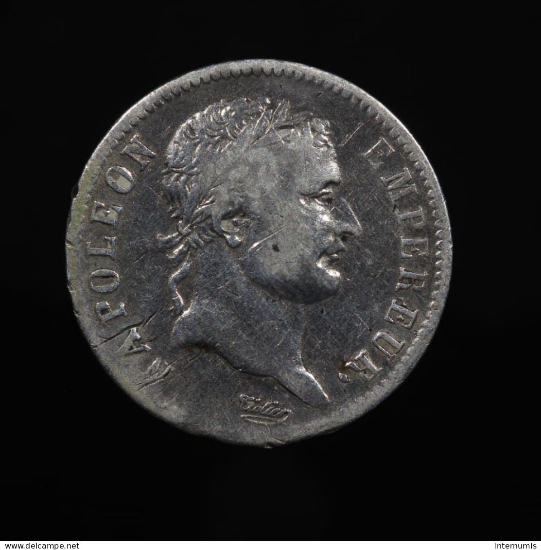 Assez Rare (Scarce), Napoléon I, 1 Franc, 1808, A - Paris, Argent (Silver), TB+ (VF), KM#682.1, Gad.446, F.204/2 - 1 Franc