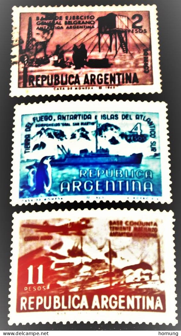 Argentina,1965, Antartic Territories ,MNH. ( 2c. Used.) Michel # 856-858 - Tratado Antártico