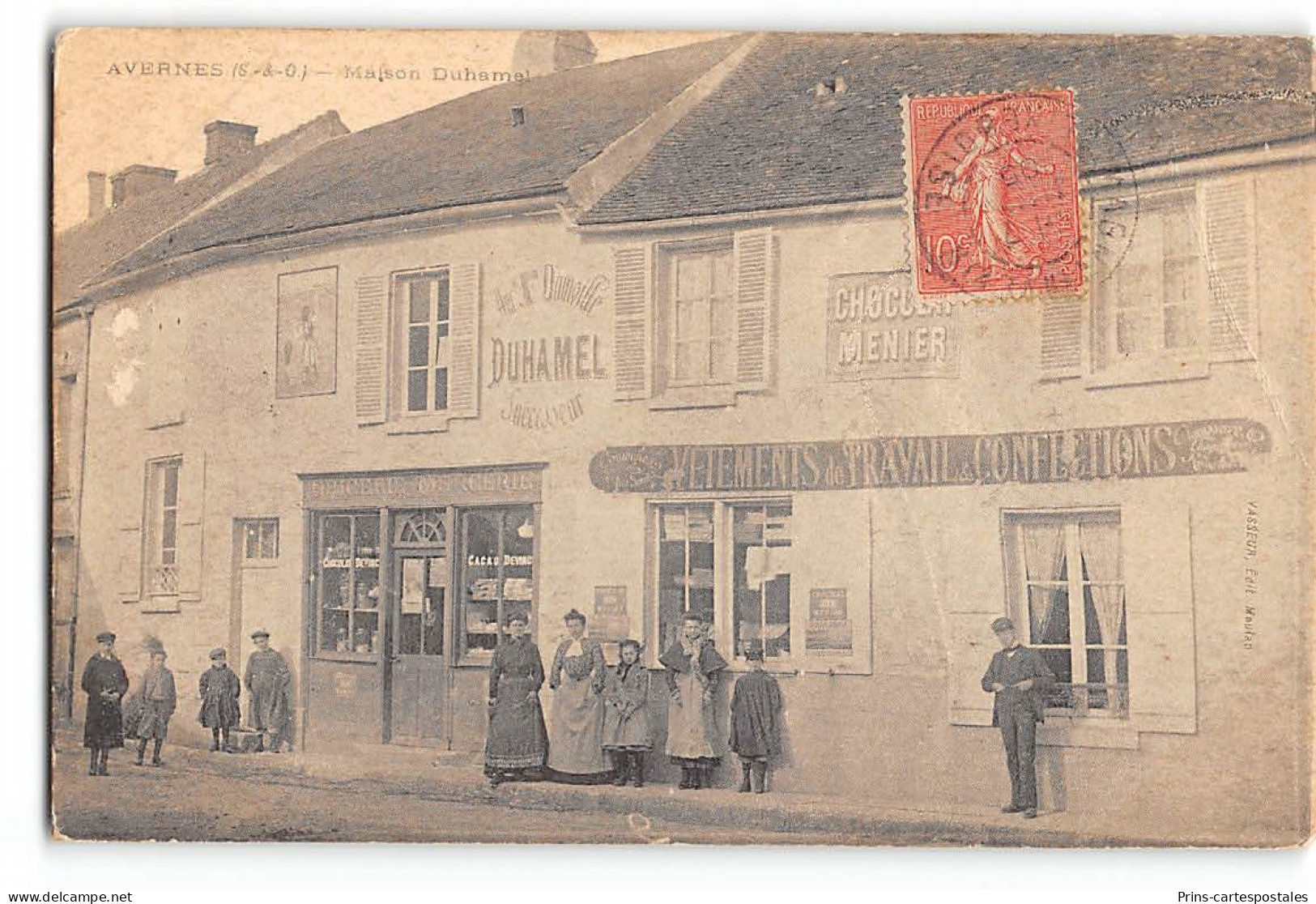 CPA 95 Avernes Maison Duhamel - Avernes