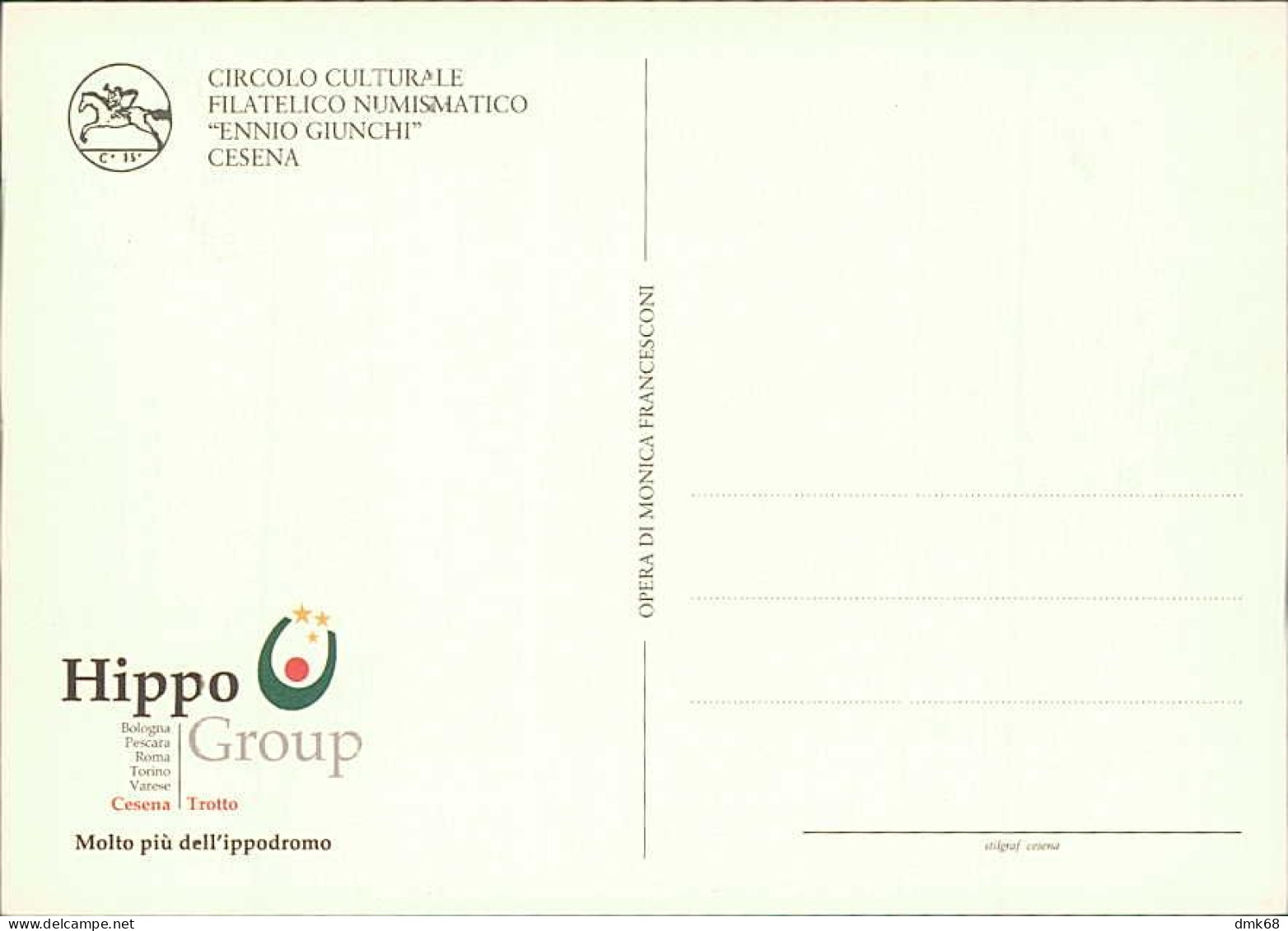 CESENA - IPPODROMO DEL SELVIO - 76 CAMPIONATO EUROPEO DI TROTTO - ANNULLO FILATELICO - SETT. 2010 (16771/2) - Cesena