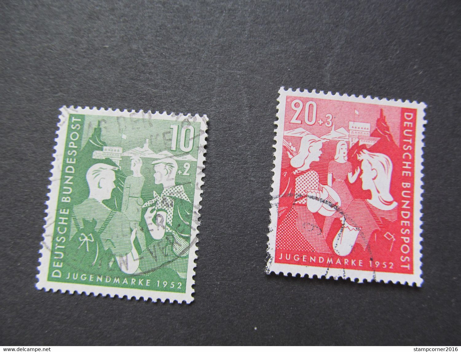 BRD Nr. 153-154, 1952, Bundesjugendplan, Gestempelt - Gebraucht