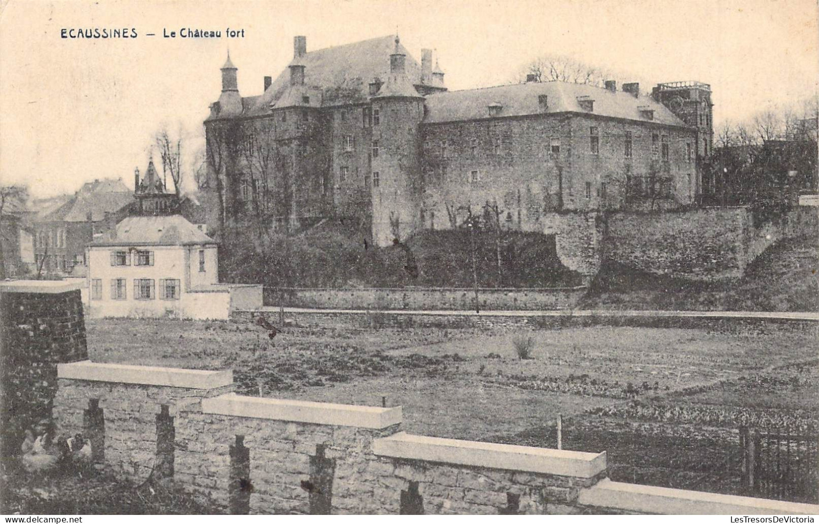 BELGIQUE - ECAUSSINES - Le Château Fort - Carte Postale Ancienne - Ecaussinnes