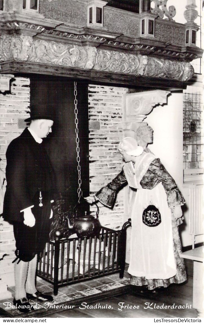 PAYS BAS - BOLSWARD - Interieur Stadhuis - Friese Klederdracht - Carte Postale Ancienne - Autres & Non Classés