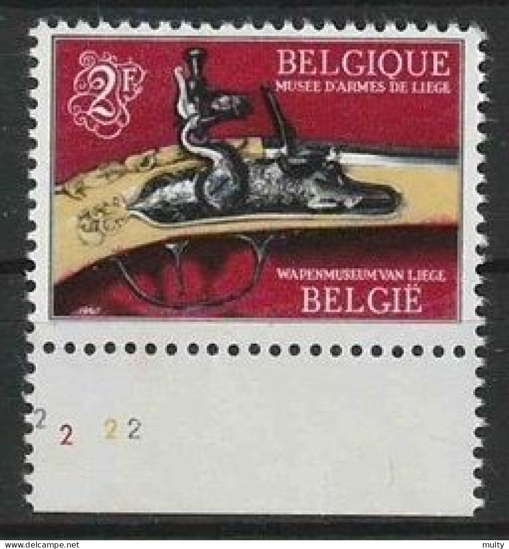 Belgie OCB 1406 ** MNH  Met Plaatnummer 2 - 1961-1970