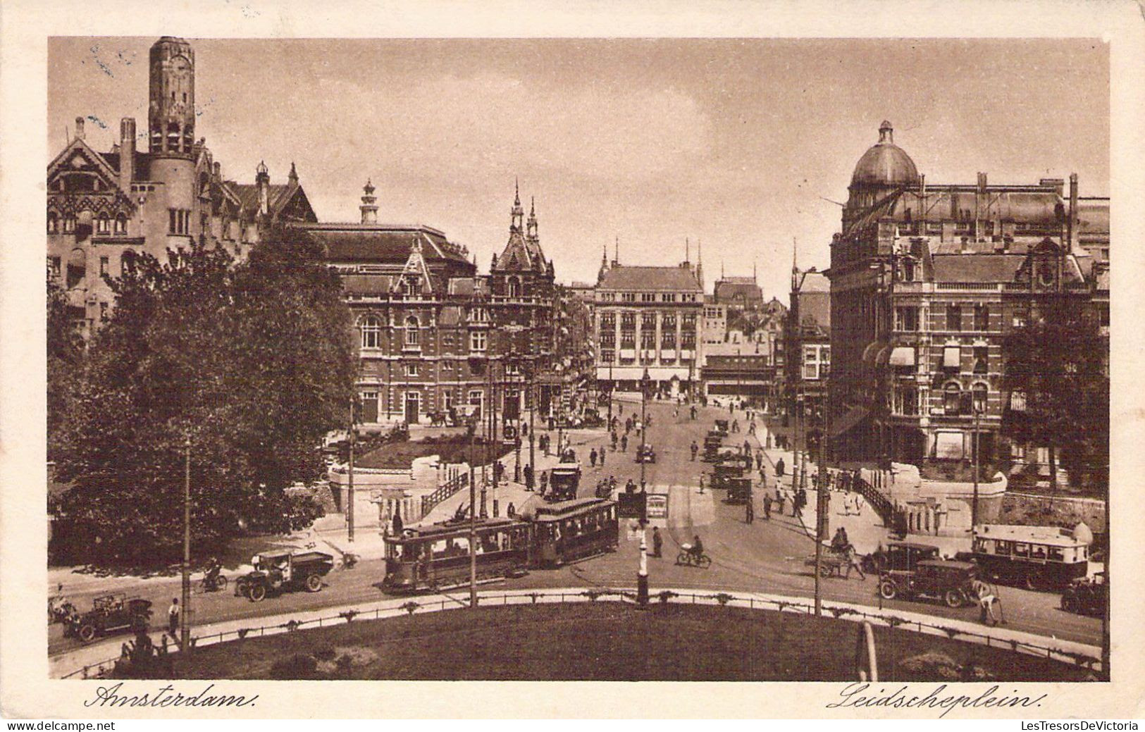 PAYS BAS - AMSTERDAM - Leidscheplein - Carte Postale Ancienne - Autres & Non Classés