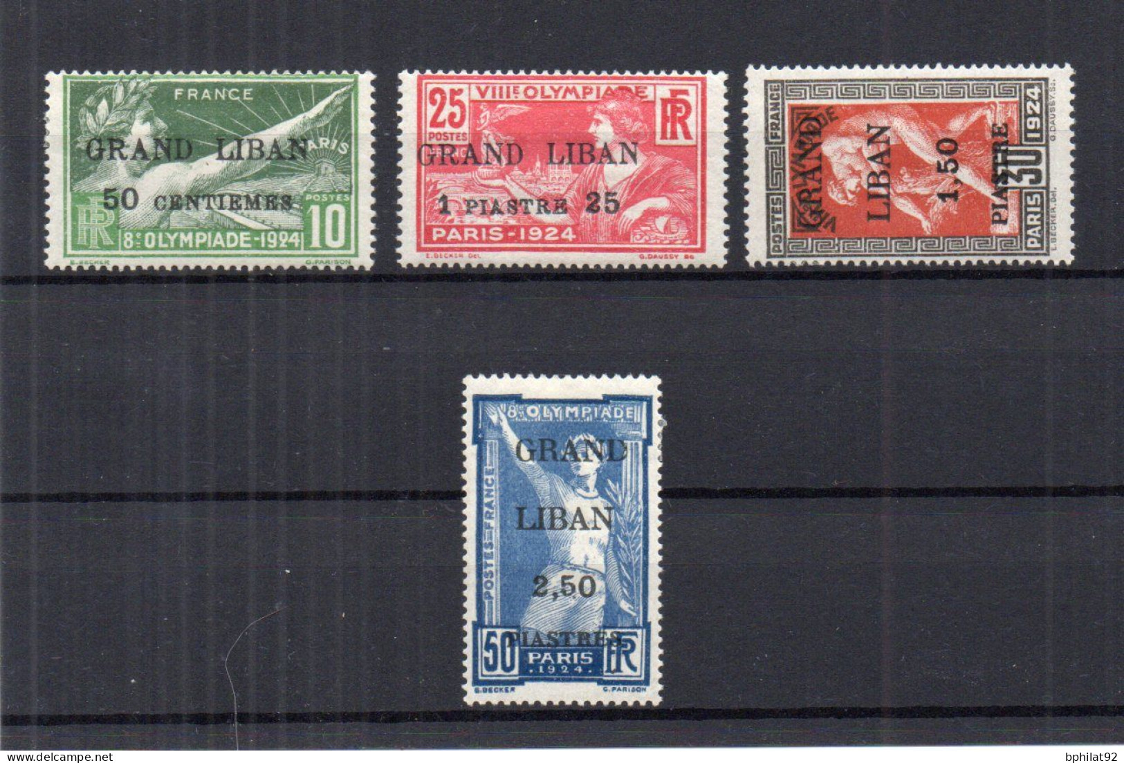 !!! GRAND LIBAN, SERIE JEUX OLYMPIQUES N°18/21 NEUVE * - Unused Stamps