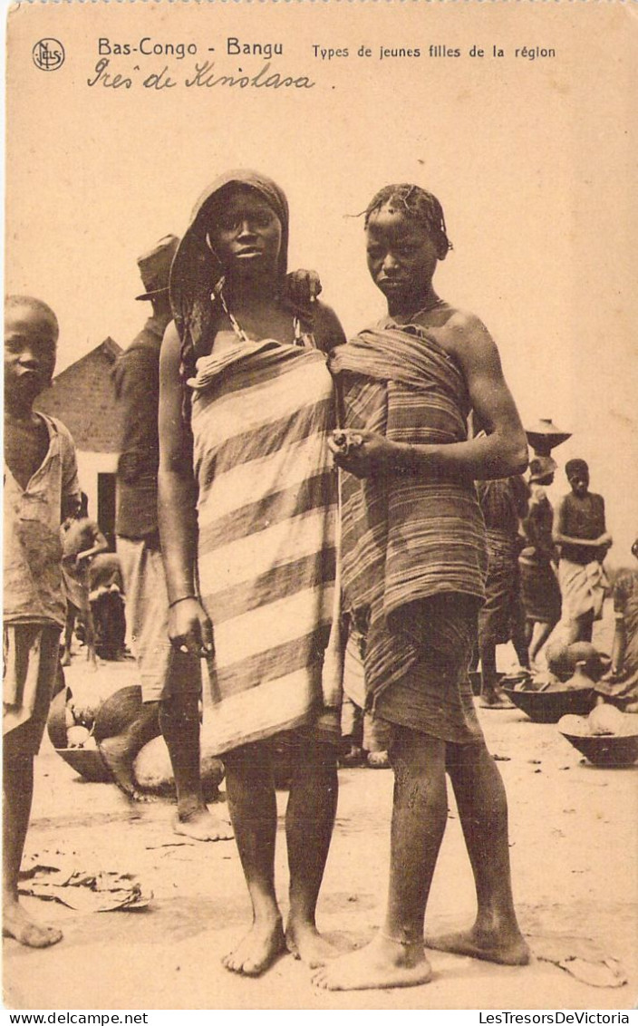 BAS CONGO - Bangu - Types De Jeunes Filles De La Région - Carte Carnet - Carte Postale Ancienne - Congo Belga