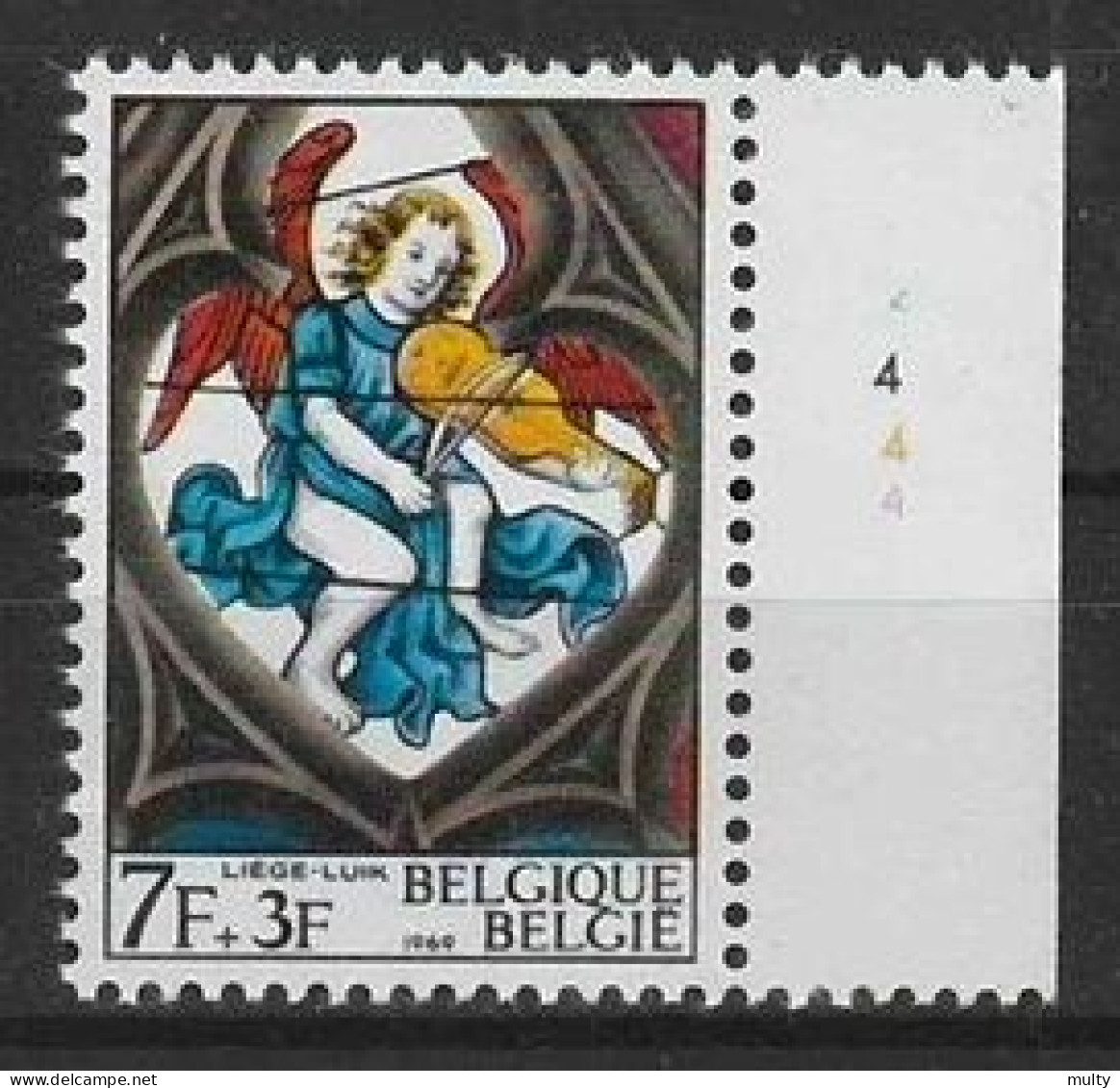 Belgie OCB 1521 ** MNH  Met Plaatnummer 4 - 1961-1970