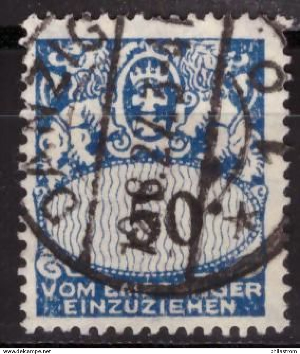 Dantzig Portomarke - Used - Mi  Nr 35 - Geprüft  (DZG-0083) - Segnatasse