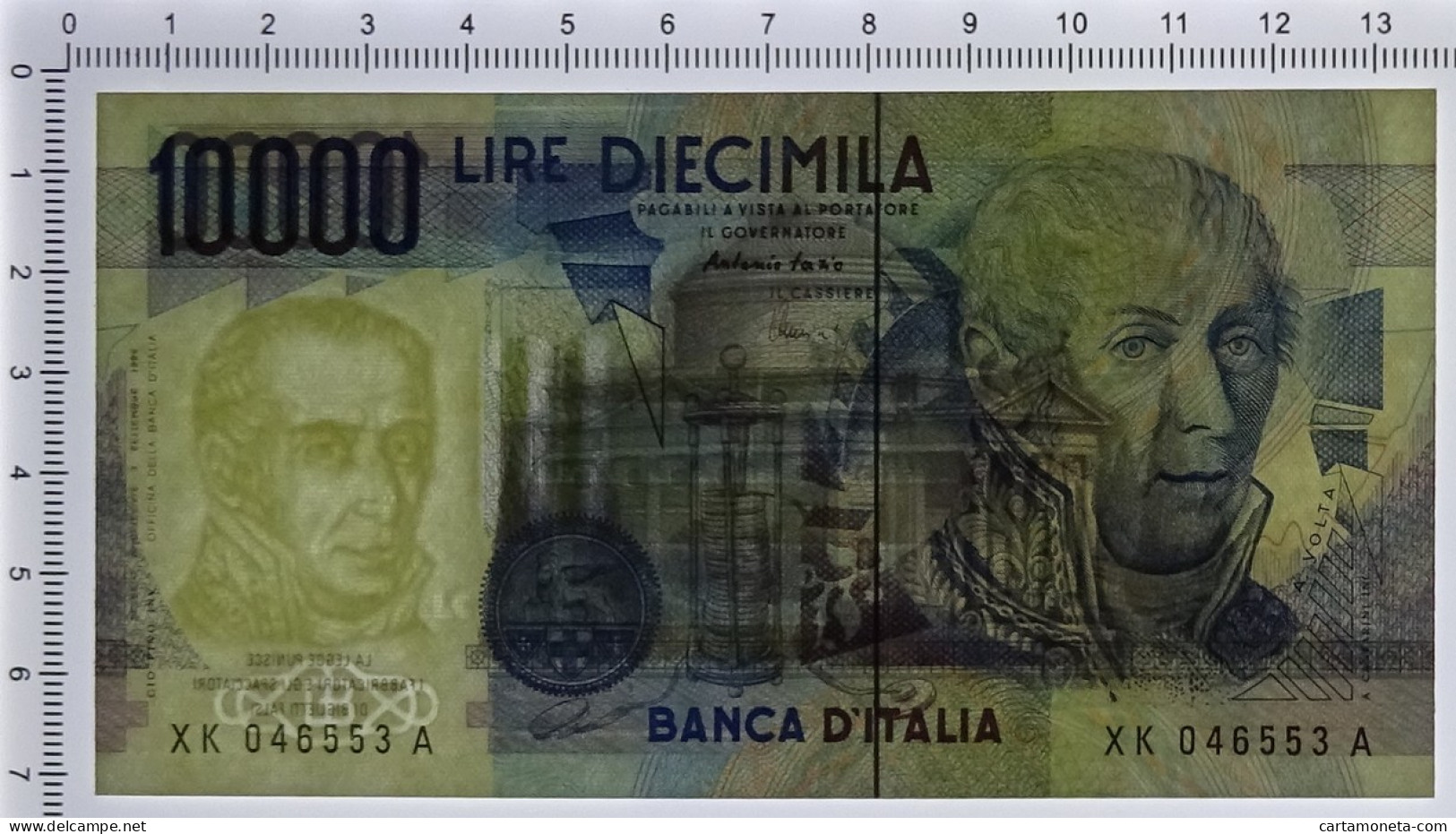 10000 LIRE B. D'ITALIA ALESSANDRO VOLTA SERIE SOSTITUTIVA XK 25/07/2001 FDS-/FDS - Altri & Non Classificati