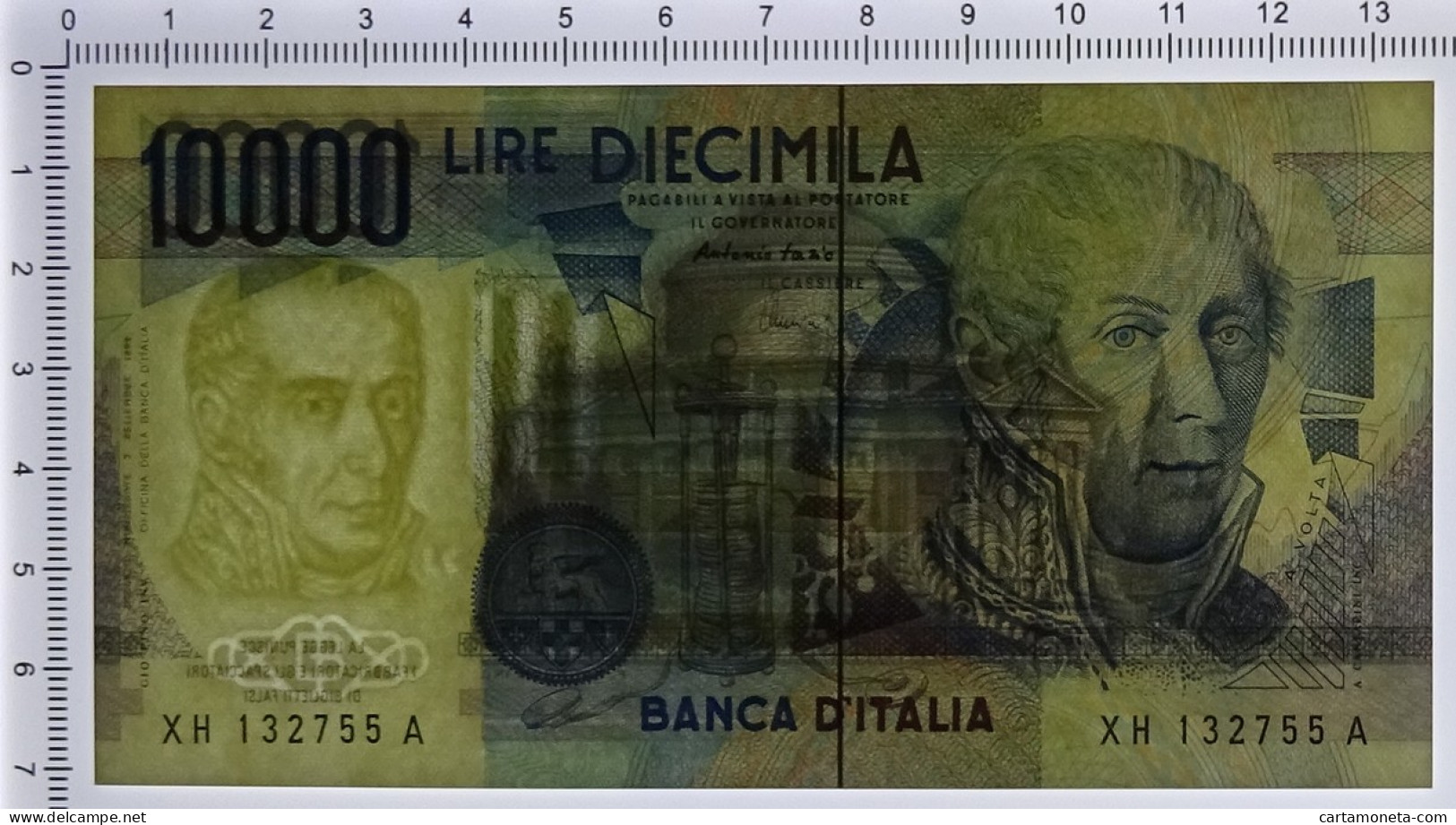 10000 LIRE B. D'ITALIA ALESSANDRO VOLTA SERIE SOSTITUTIVA XH 21/12/1999 FDS-/FDS - Altri & Non Classificati