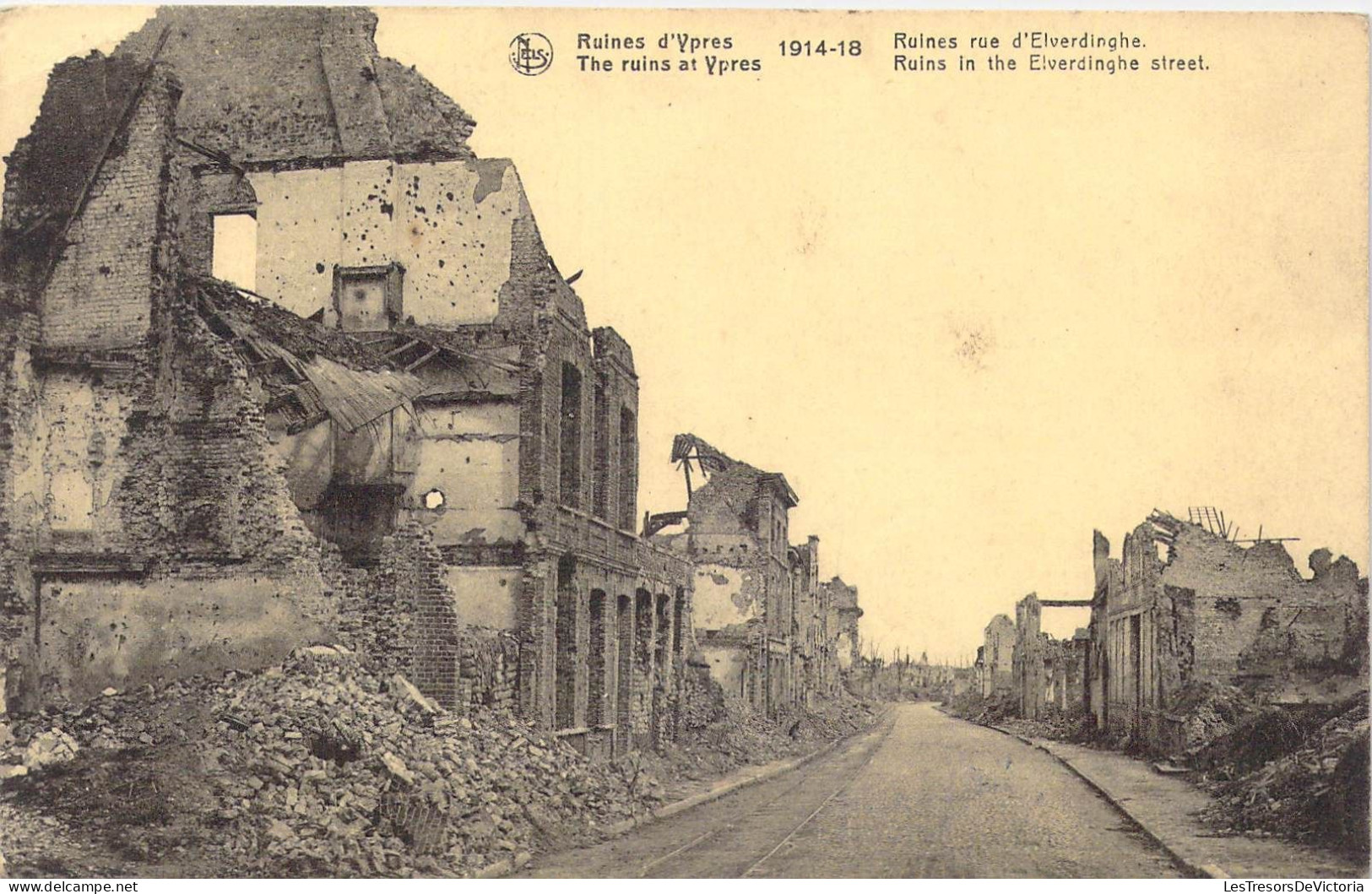 BELGIQUE - Ypres - Ruines D'Ypres - 1914-15 - Ruines Rue D'Elverdinghe - Carte Postale Ancienne - Other & Unclassified