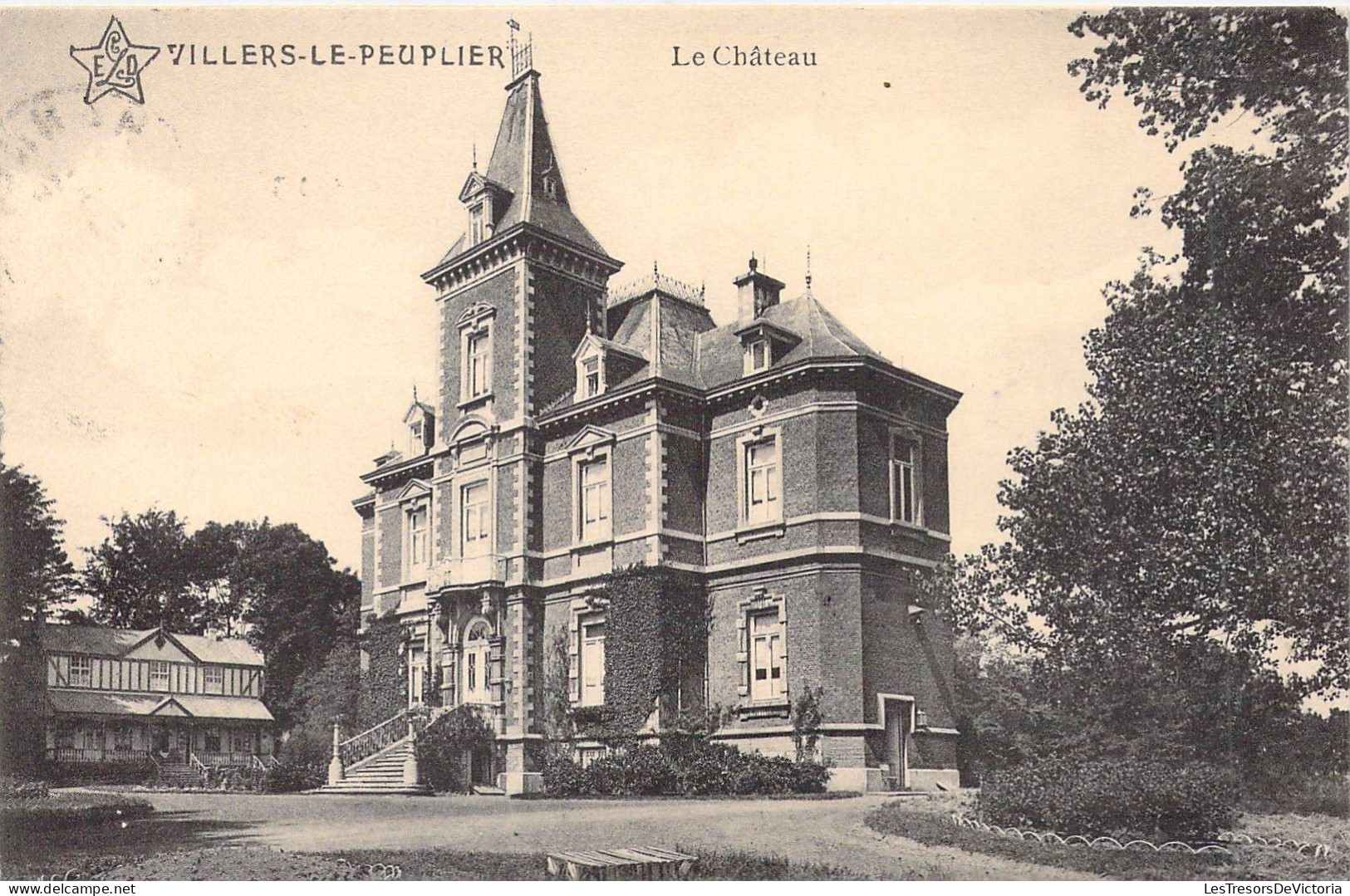 BELGIQUE - VILLERS LE PEUPLIER - Le Château - Edit Maison Dubois  - Carte Postale Ancienne - Altri & Non Classificati