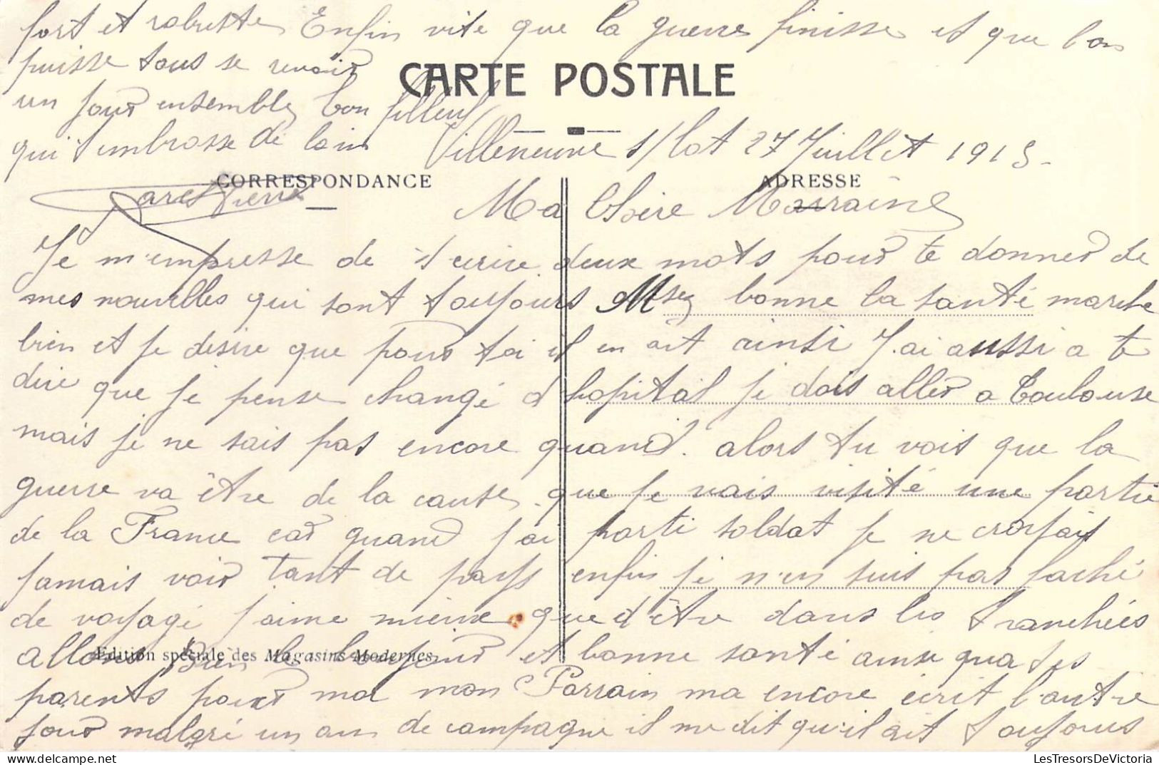 FRANCE - 47 - Villeneuve-sur-Lot - Le Boulevard Bernard-Palissy - Carte Postale Ancienne - Villeneuve Sur Lot