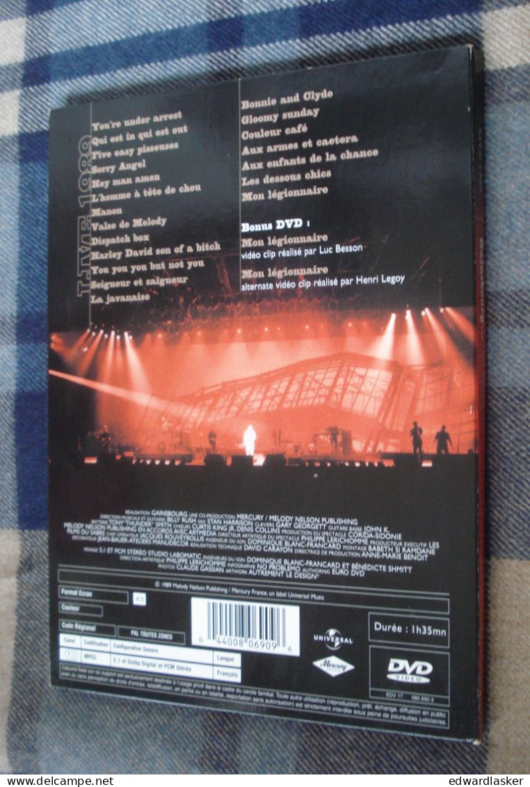DVD Serge GAINSBOURG : Le Zénith Live 1989 - Conciertos Y Música