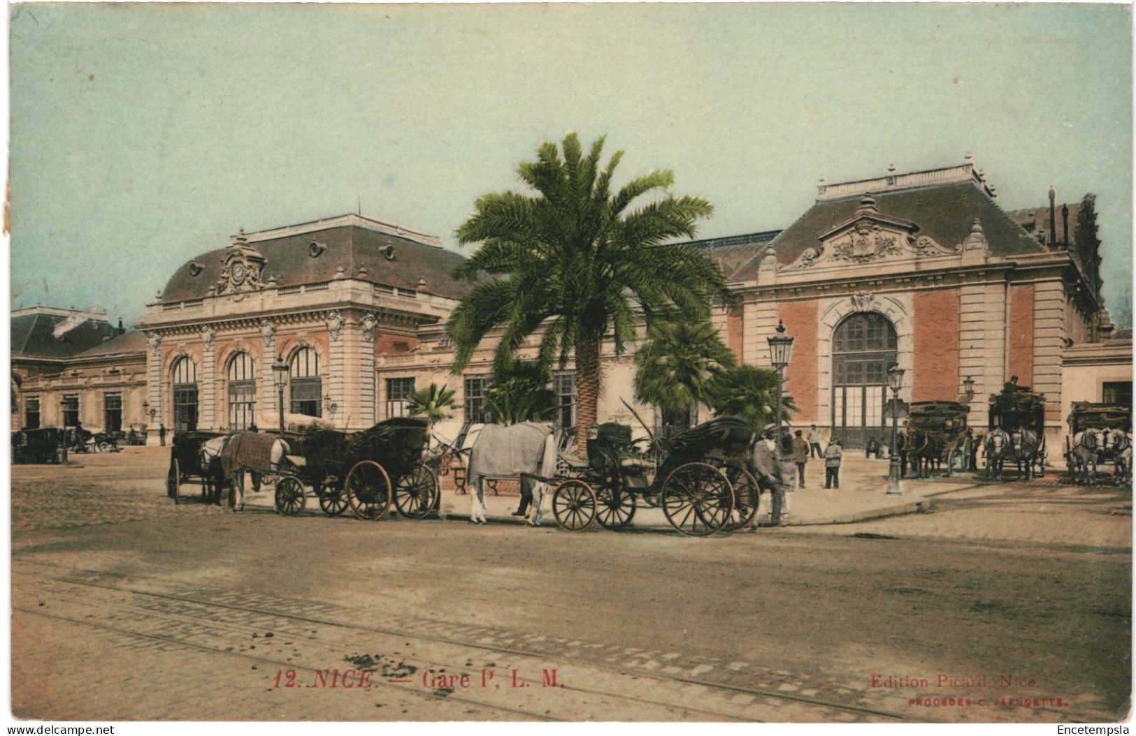 CPA  Carte Postale France Nice  Gare 1914   VM68822 - Treinverkeer - Station