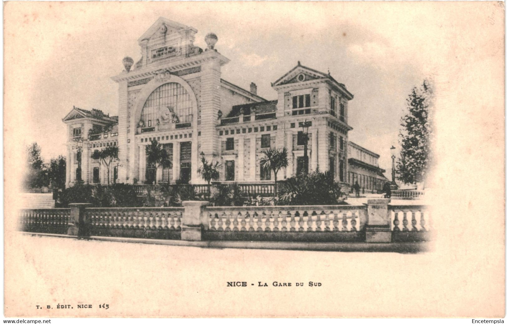 CPA  Carte Postale France Nice  Gare Du Sud Début 1900   VM68824 - Schienenverkehr - Bahnhof