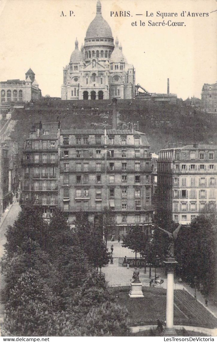 FRANCE - 75 - Le Square D'Anvers Et Le Sacré-Cœur - Carte Postale Ancienne - Plazas