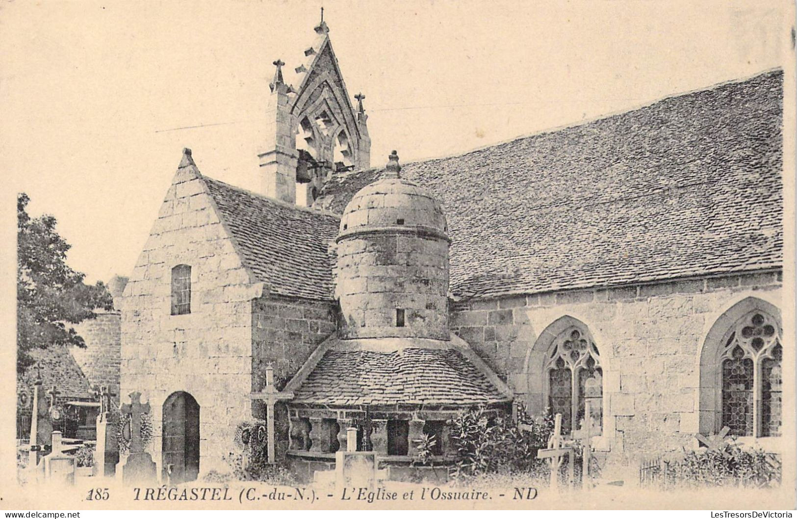 FRANCE - 22 - Trégastel - L'Eglise Et L'Ossuaire - Carte Postale Ancienne - Trégastel