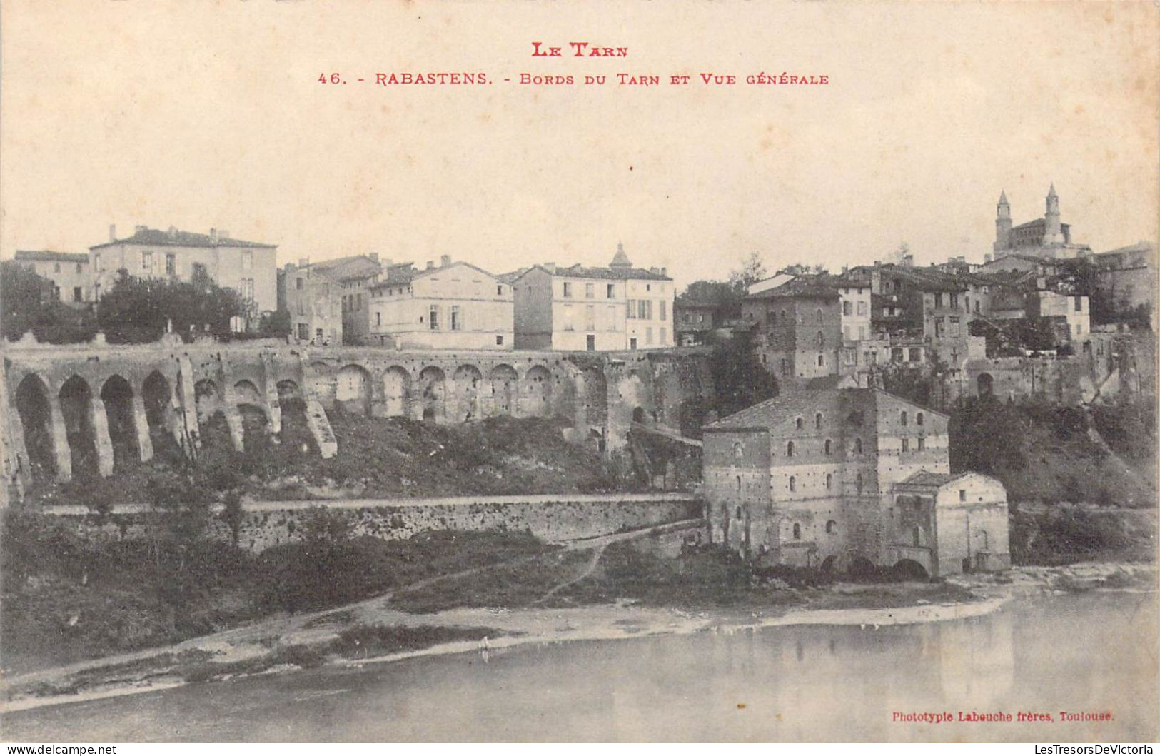 FRANCE - 81 - Rabastens - Bords Du Tarn Et Vue Générale - Carte Postale Ancienne - Rabastens