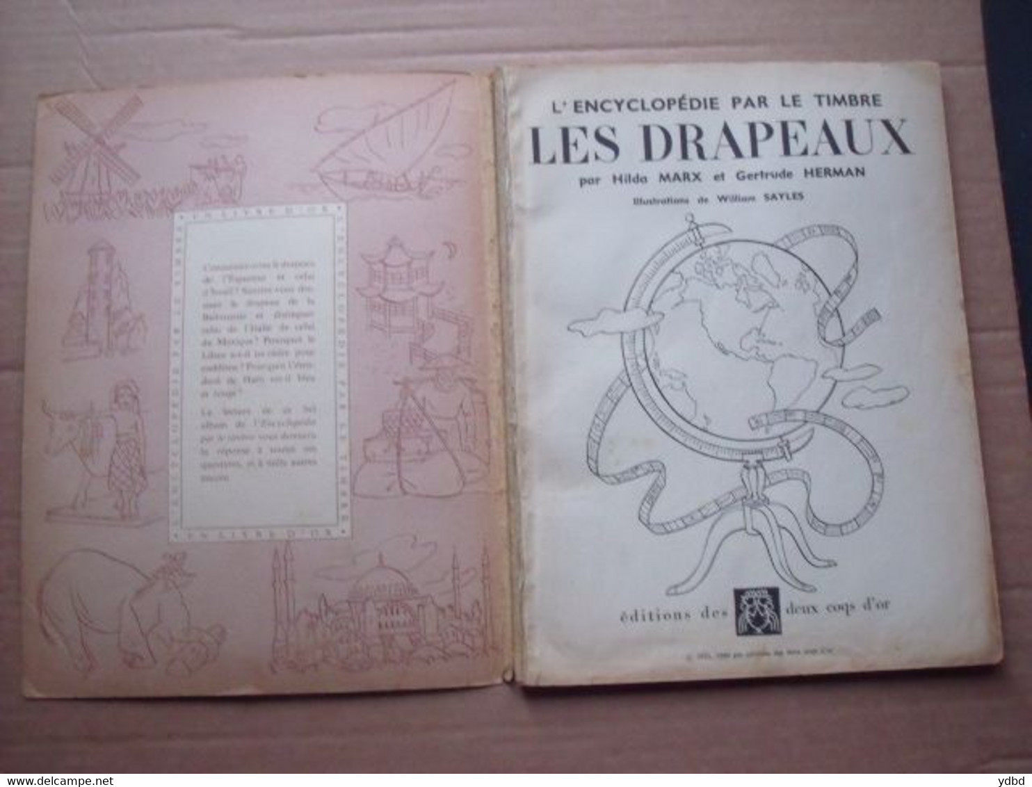 L ENCYCLOPEDIE PAR LE TIMBRE - LES DRAPEAUX- DE 1961 - Encyclopaedia