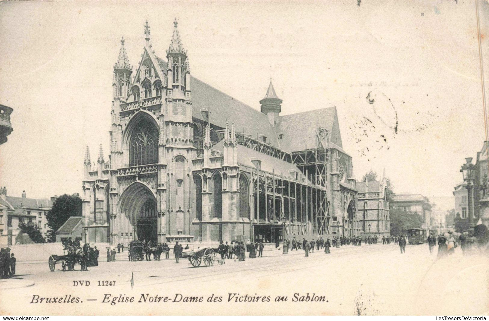 BELGIQUE - Bruxelles - Notre-Dame Des Victoires Au Sablon - Place - Animé - Carte Postale Ancienne - Monuments, édifices