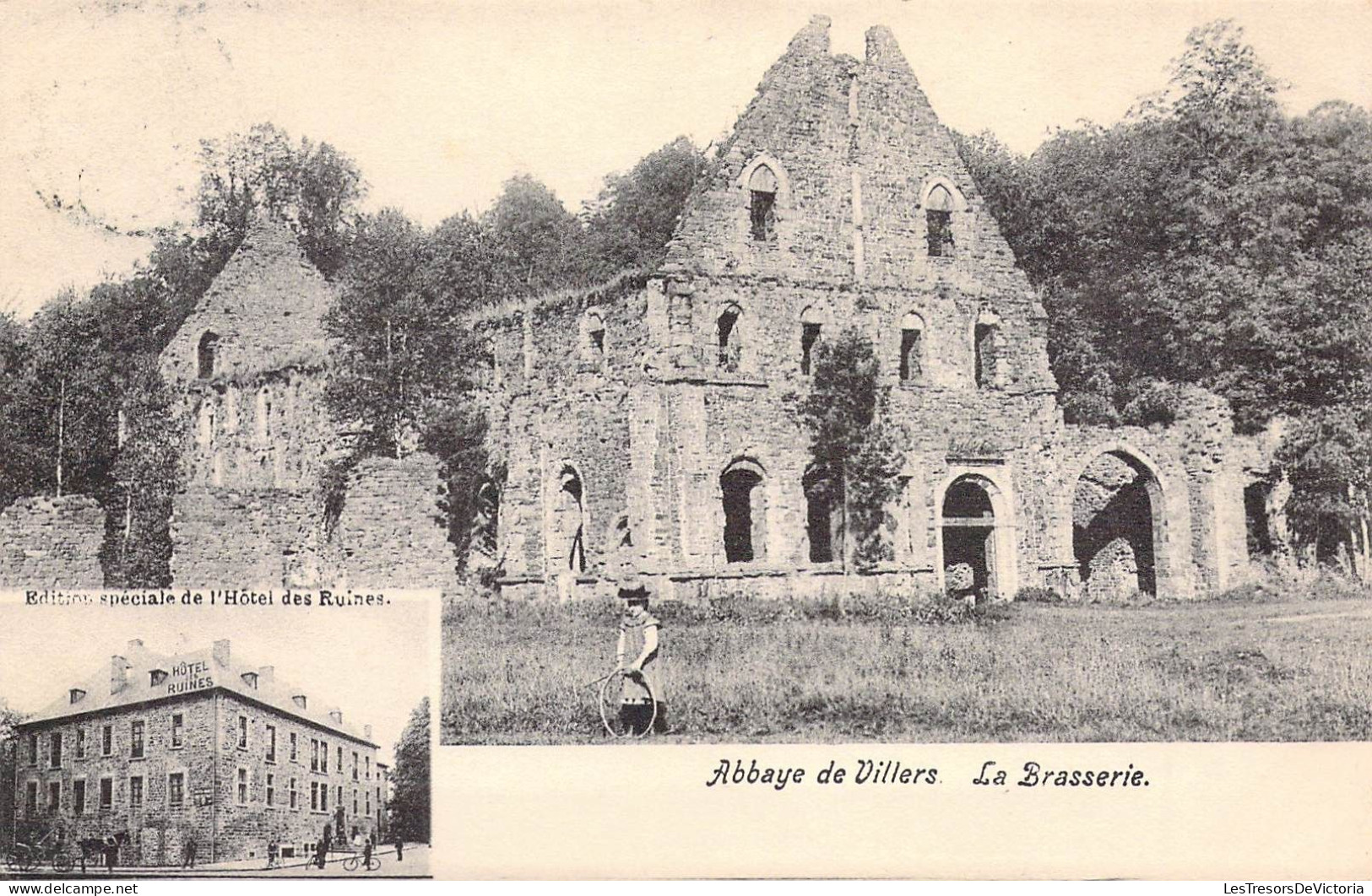 BELGIQUE - VILLERS - Abbaye - La Brasserie - Edition Spéciale De L'Hôtel Des Ruines - Carte Postale Ancienne - Villers-la-Ville