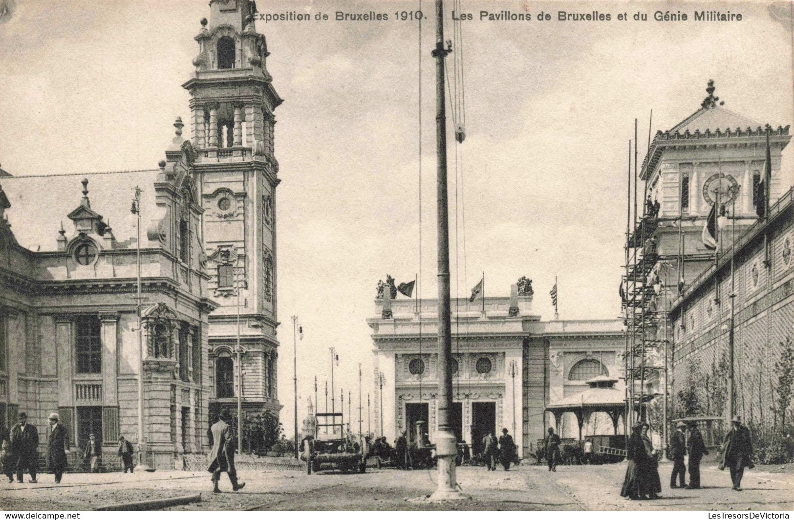 BELGIQUE - Exposition De Bruxelles 1910 - Les Pavillons De Bruxelles Et Du Génie Militaire - Carte Postale Ancienne - Universal Exhibitions