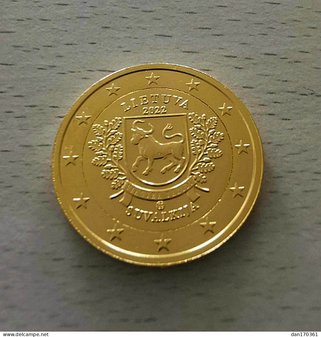 LITUANIE 2022 - 2 EUROS COMMEMORATIVE - SUVALKIJA - PLAQUE OR - VERGOLDET - Lithuania