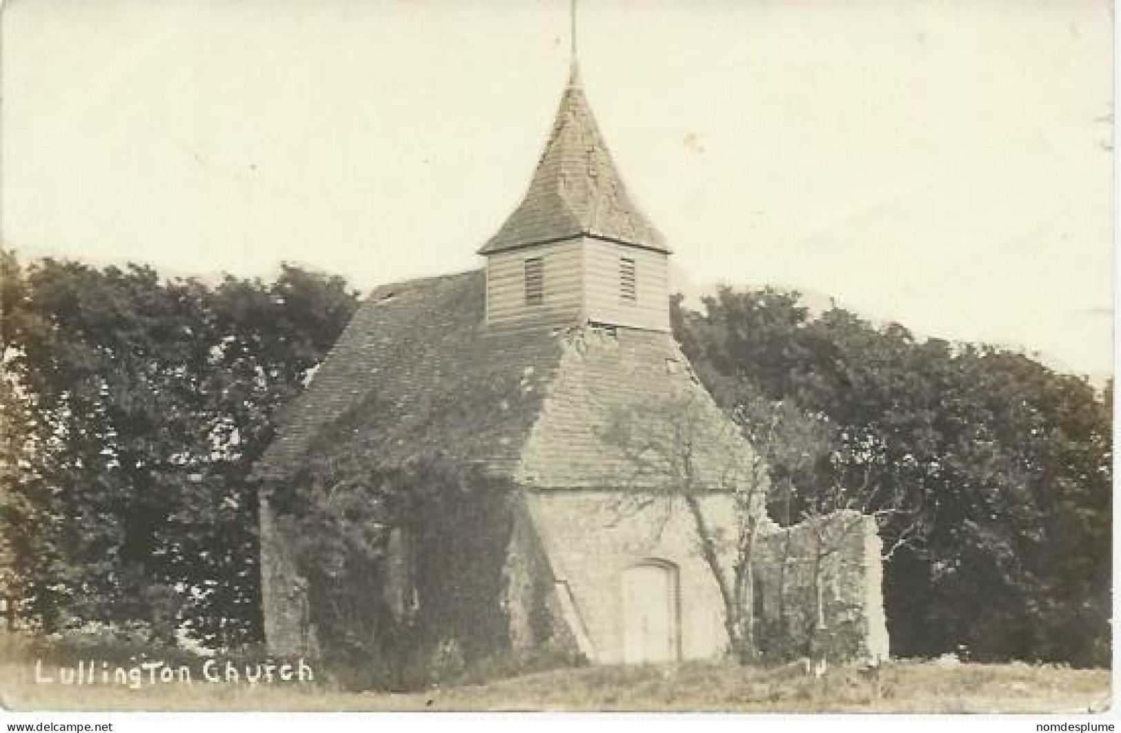 22485) GB UK Lullington Church Of The Good Shepherd  Real Photo RPPC Postmark - Hastings