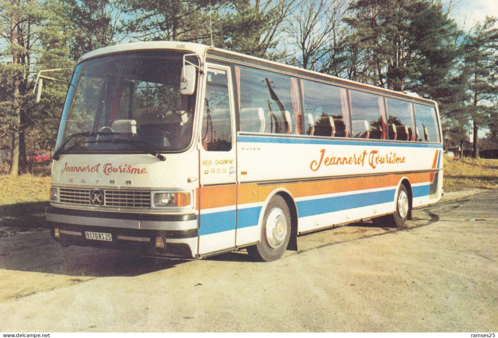 (Doubs)  CPSM   PUB  Société Jeannerot Transports  Vieux Charmont  Sochaux - Sochaux