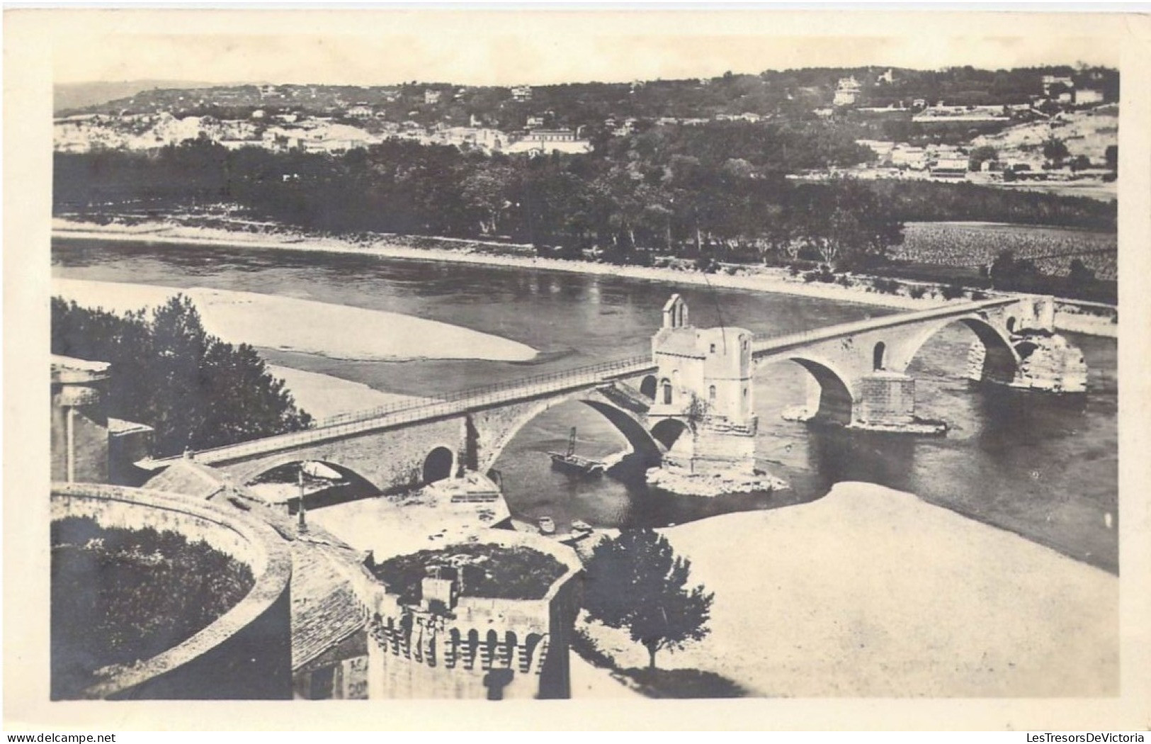 FRANCE - 84 - Avignon - Panorama Et Pont St-Bénézet - Carte Postale Ancienne - Avignon (Palais & Pont)