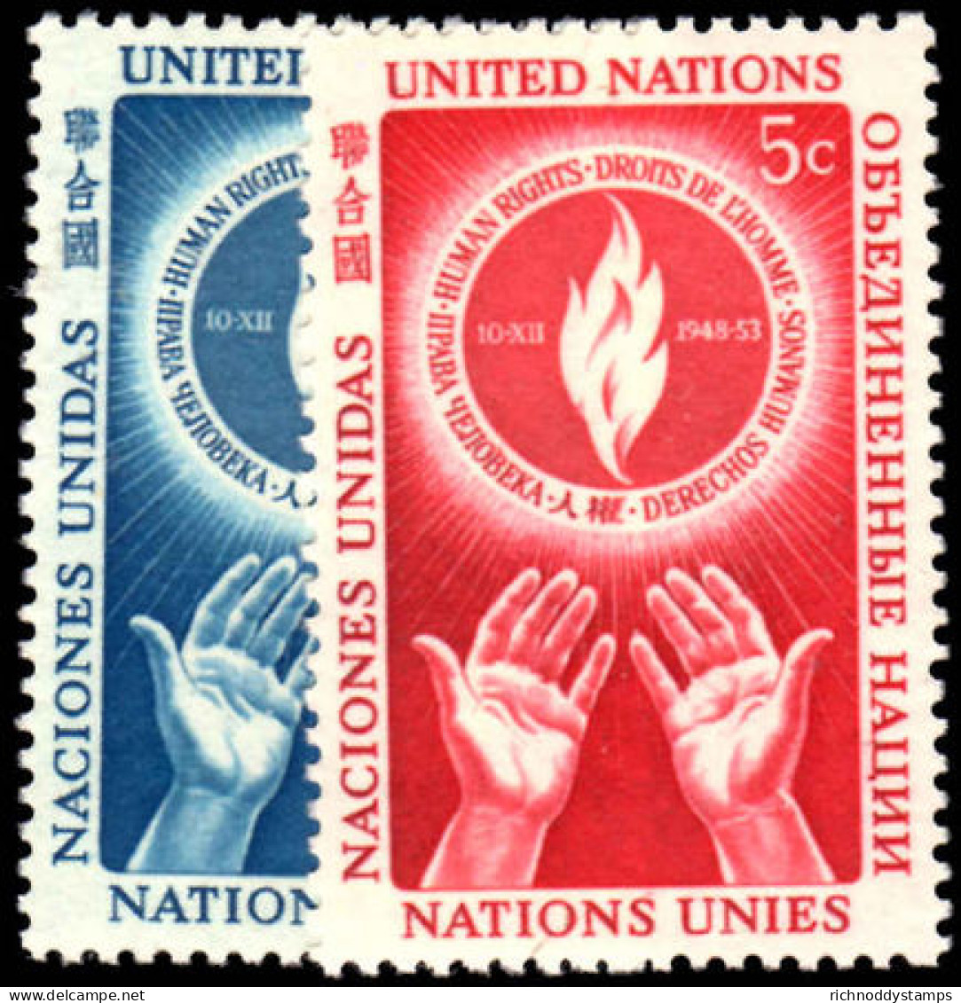 New York 1953 Human Rights Unmounted Mint - Neufs