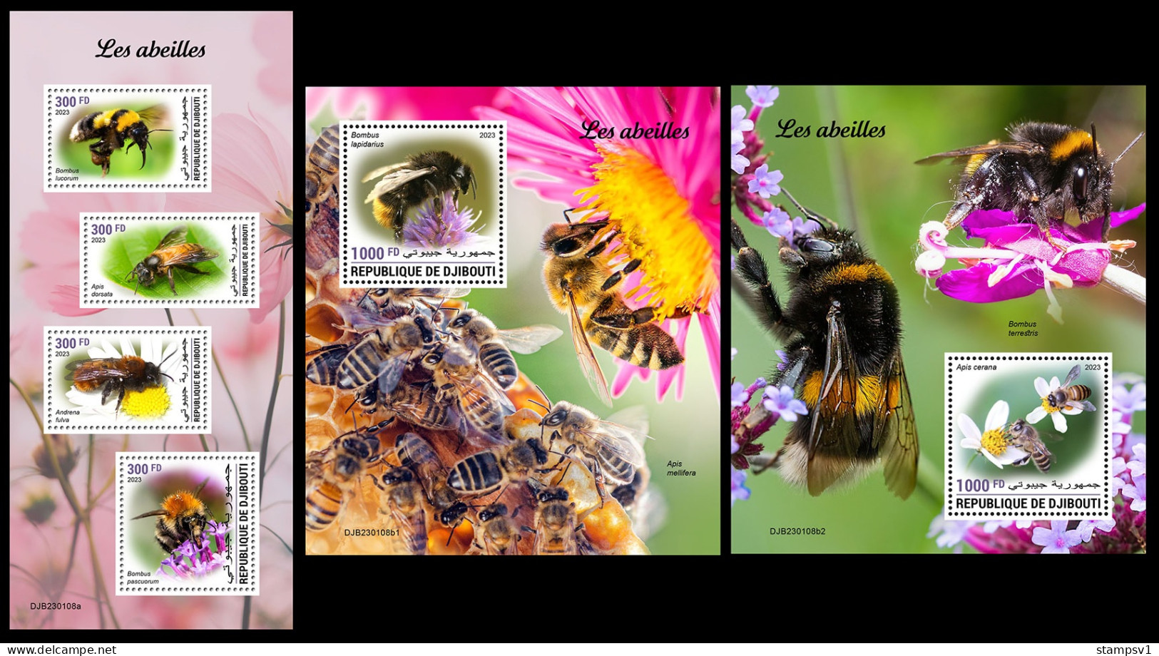 Djibouti  2023 Bees. (108) OFFICIAL ISSUE - Abeilles