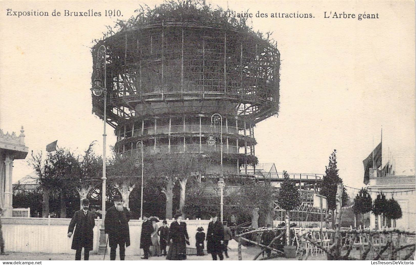 BELGIQUE - BRUXELLES Exposition Bruxelles 1910 - Plaine Des Attractions - L'Arbre Géant - Carte Postale Ancienne - Expositions Universelles