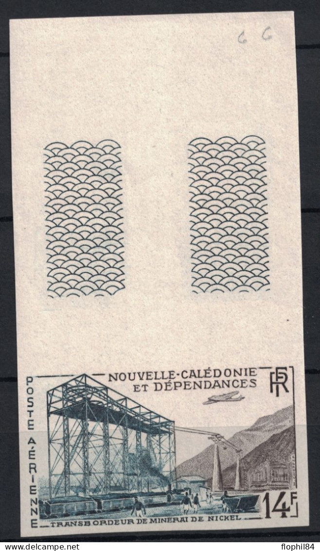 NOUVELLE CALEDONIE - PA N°66 - VARIETE - NON DENTELE - BORD DE FEUILLE - COTE 36€. - Imperforates, Proofs & Errors