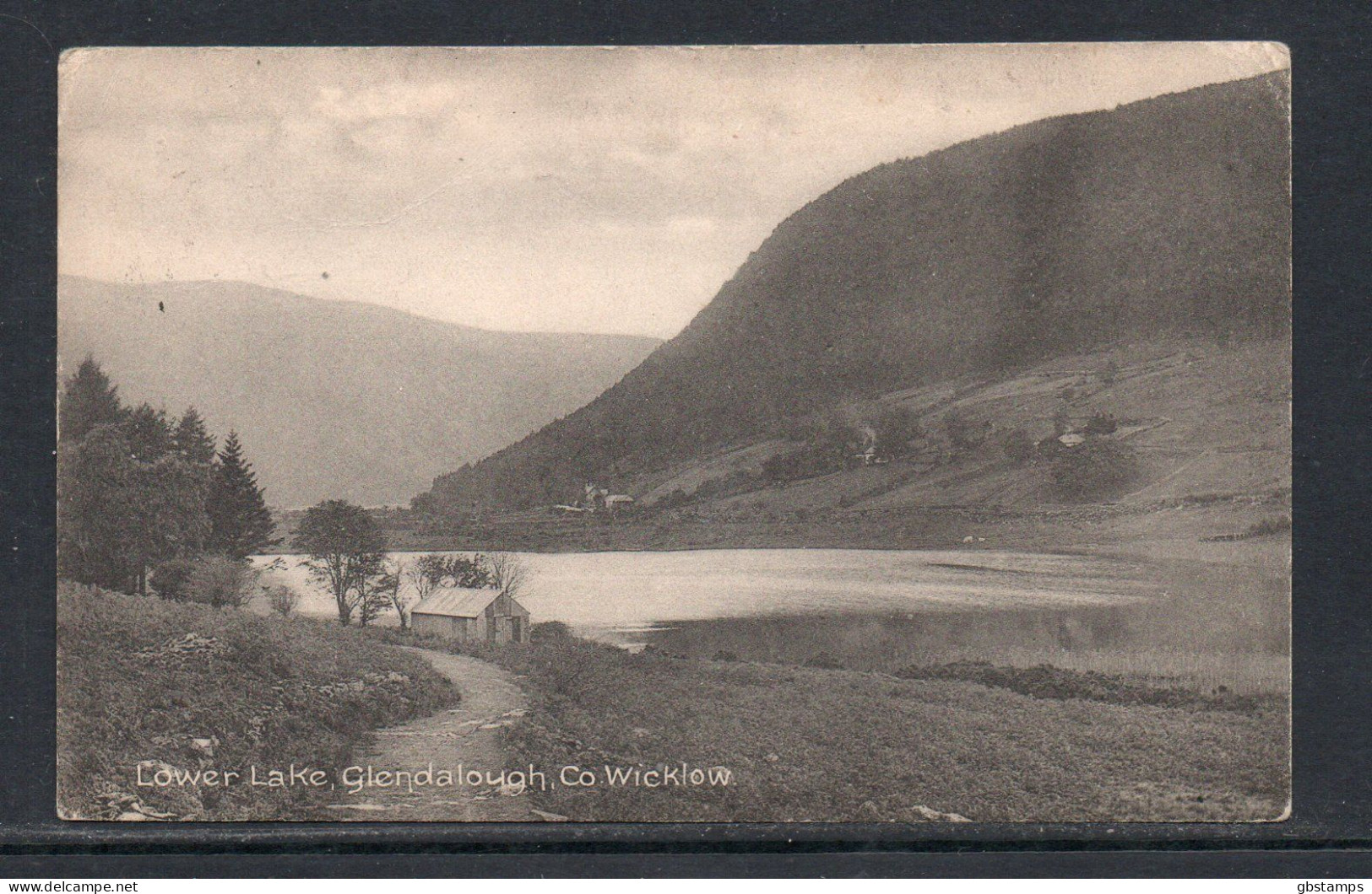 Lower Lake Glendalough County Wicklow 1914 Posted Card With Dundrum Cancel Post Free(UK)a3217 - Wicklow