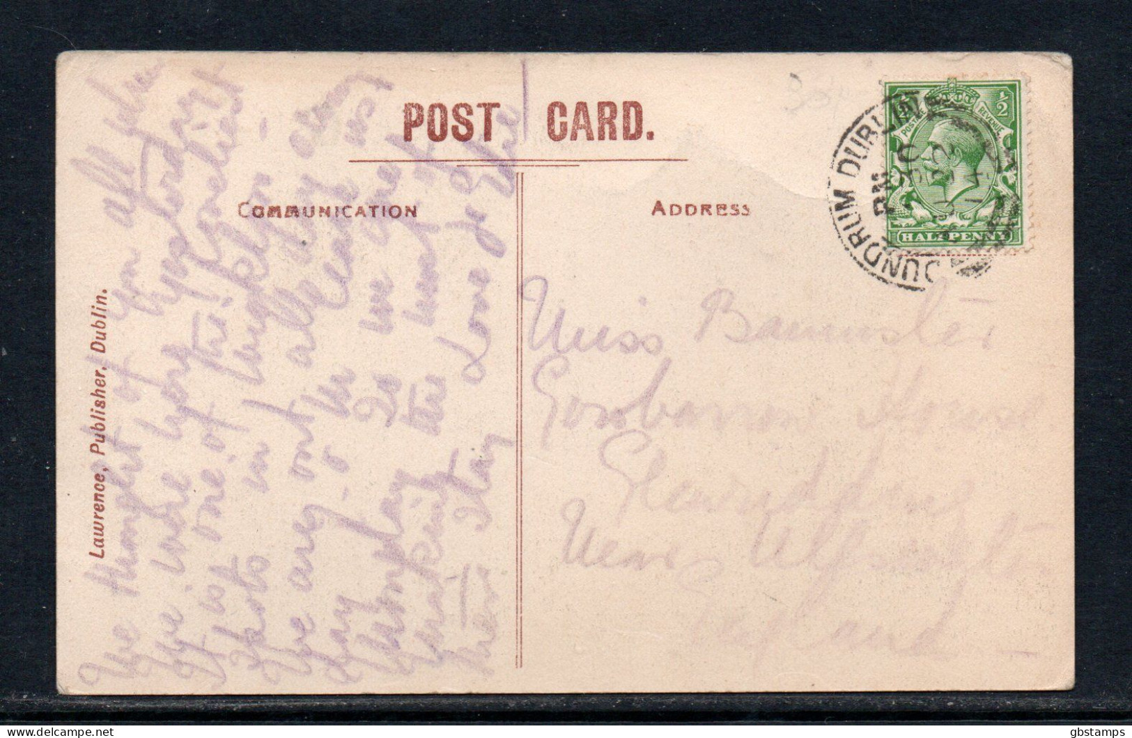 Lower Lake Glendalough County Wicklow 1914 Posted Card With Dundrum Cancel Post Free(UK)a3217 - Wicklow